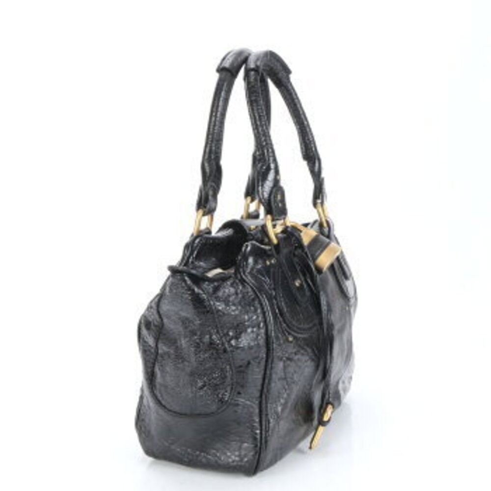 Chloe Paddington Leather Shoulder Bag Tote Black - Picture 3 of 11